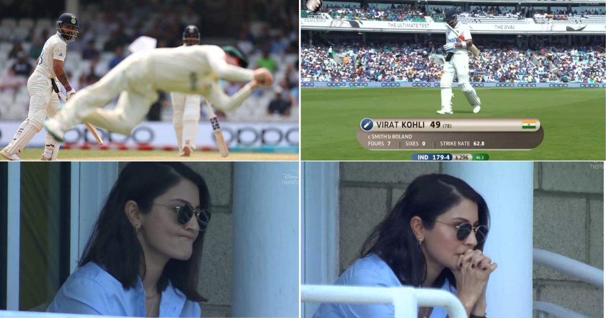 WTC Final: WATCH - Anushka Sharma's Heartbreaking Reaction As Virat Kohli Falls For 49 To Scott Boland At The Oval