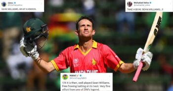 ICC World Cup 2023: "One Of The Greatest Innings"- Twitter Reacts As Sean Williams' Sensational 174 Helps Zimbabwe Breach 400-Run Mark For First Time In ODIs
