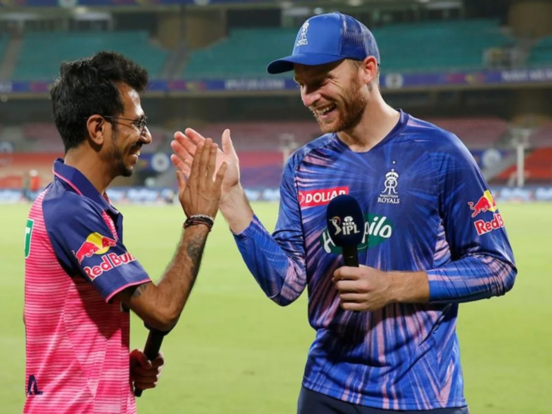 Yuzvendra Chahal and Jos Buttler