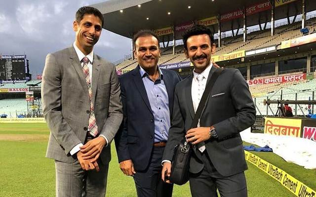 Ashish Nehra and Virender Sehwag