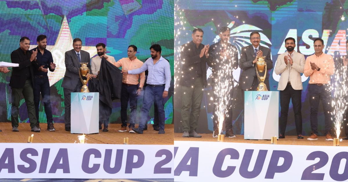 Asia Cup 2023 Watch Asia Cup Trophy Unveiled In Lahore By PCB