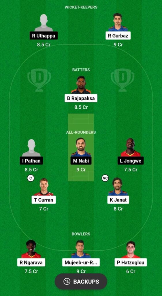 CTSA vs HH Dream11 Prediction Fantasy Cricket Tips Dream11 Team Zimbabwe T10 League