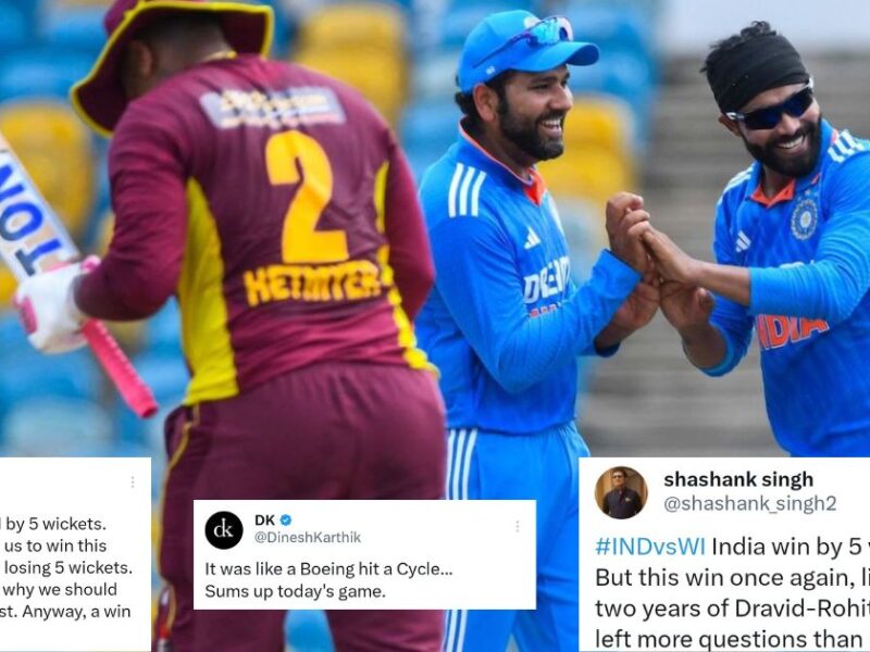 IND vs WI: "Can’t Even Chase 115 Without Rohit, Kohli"– Twitter Slams India After Win In 1st ODI