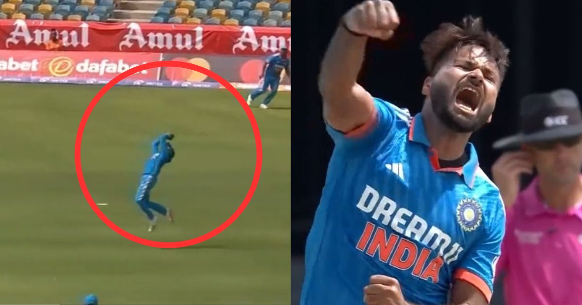 Ind Vs Wi Watch Ravindra Jadeja Grabs Stunner To Help Mukesh Kumar Get Maiden Odi Wicket 8662