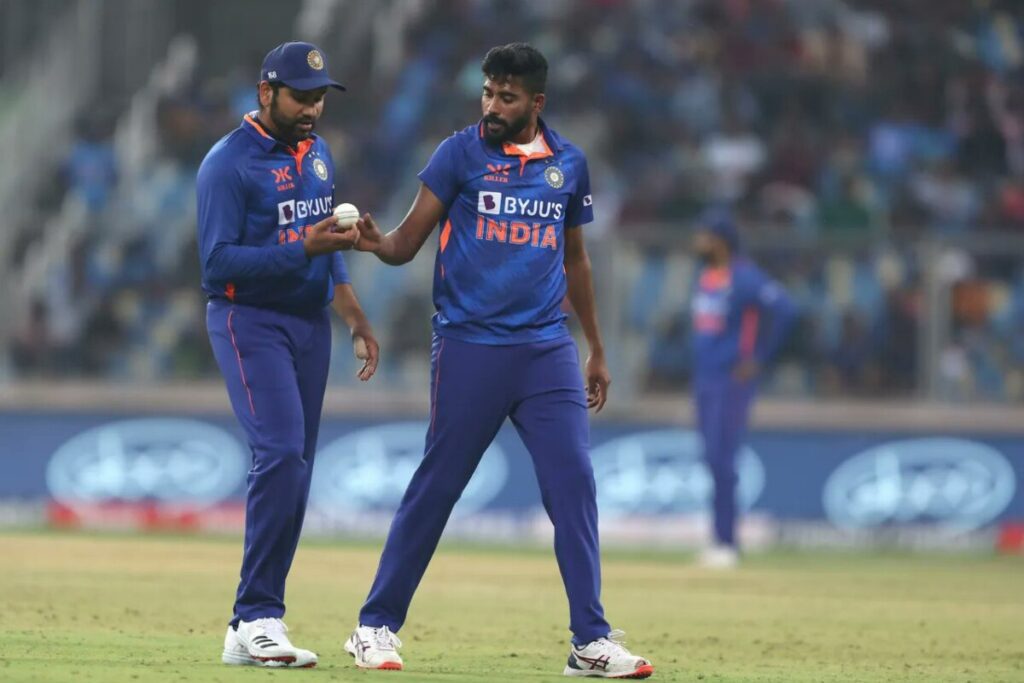 Mohammed Siraj - Rohit Sharma