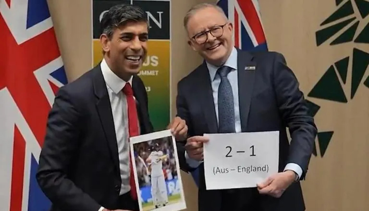 Ashes 2023: Watch - Anthony Albanese And Rishi Sunak Engage In A Funny ...