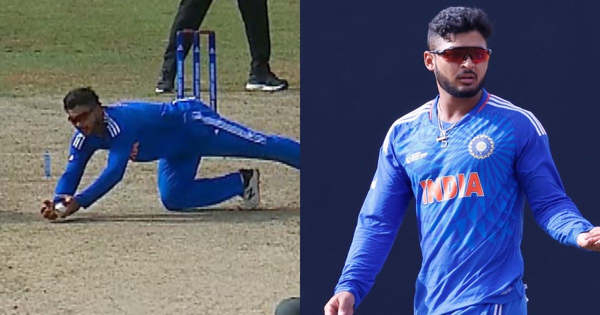IND-A vs PAK-A: Watch - Riyan Parag Grabs Stunner; Brings India Back In The Game With Back-to-back Wickets