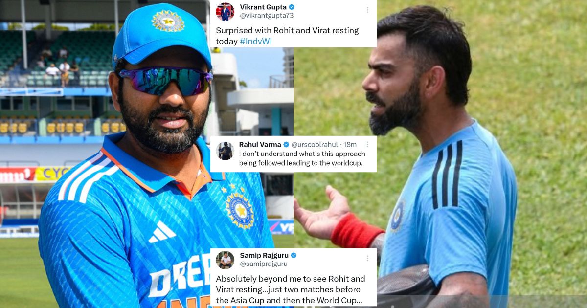 IND vs WI: "Bizarre Decision" - Fans Blast Rahul Dravid For Resting Rohit Sharma, Virat Kohli In 2nd ODI
