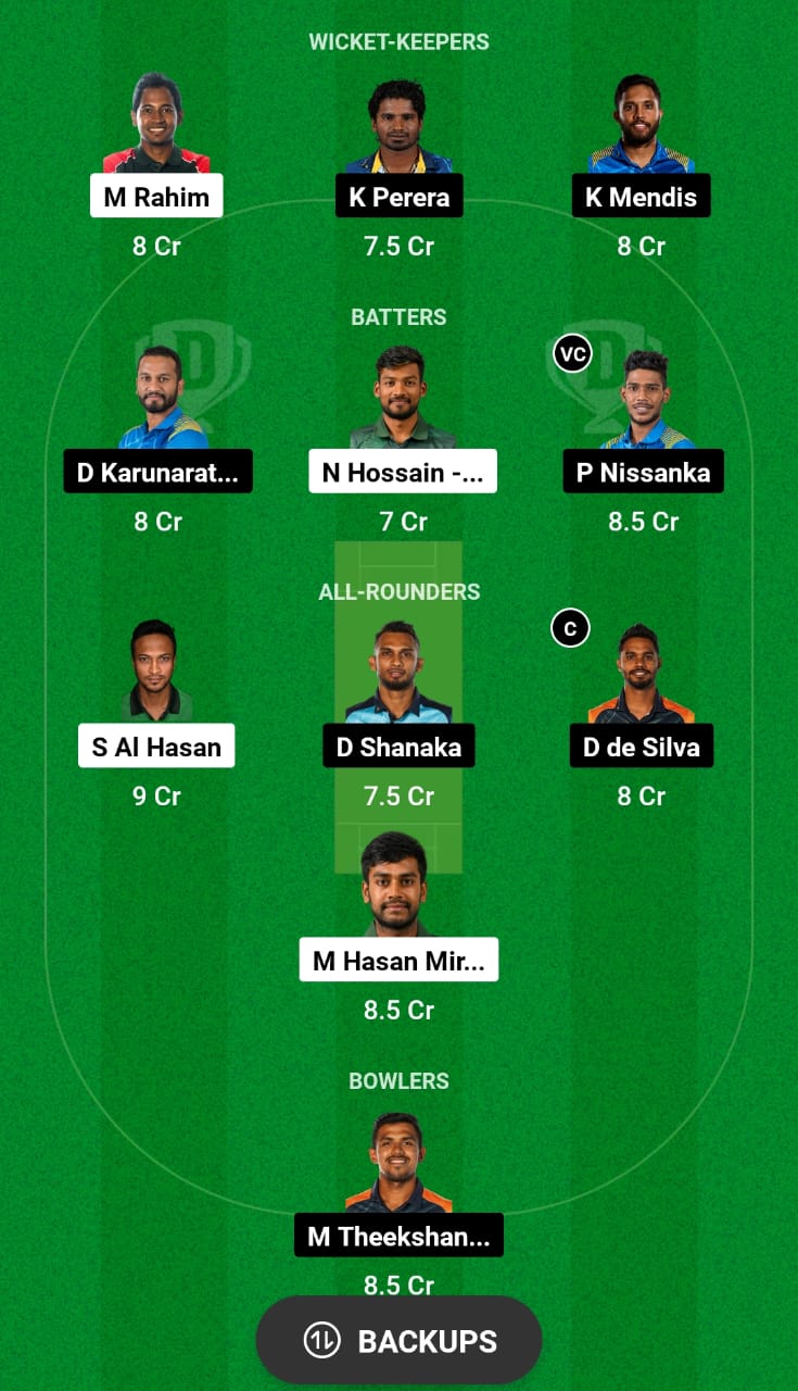 BAN vs SL Dream11 Prediction Today Match Dream11 Team Today Fantasy Cricket Tips Asia Cup 2023