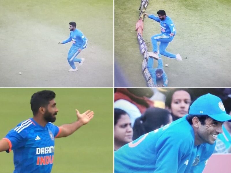 IND vs IRE: Watch - Jasprit Bumrah Escapes Injury In Comeback Game; Avoids Collision With Ravi Bishnoi