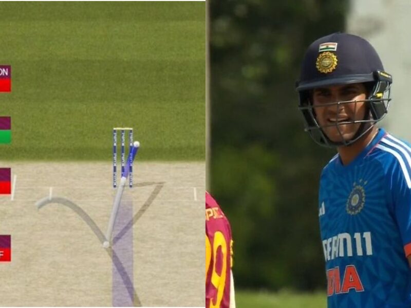 IND vs WI: Watch - Shubman Gill Makes Blunder As He Doesn't Take Review; Hawk-Eye Shows Ball Missing Stumps