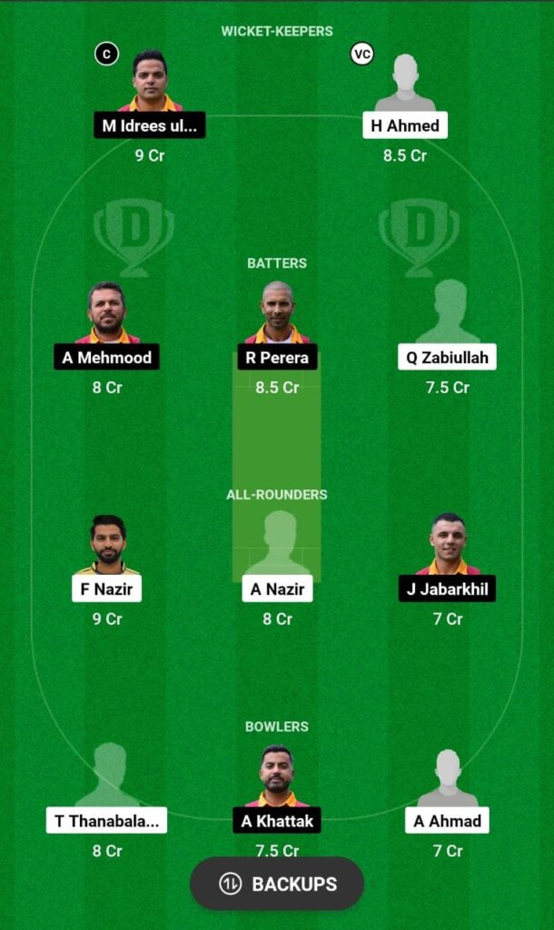 ZUCC vs GNA Dream11 Prediction Fantasy Cricket Tips Dream11 Team FanCode ECS Switzerland T10 