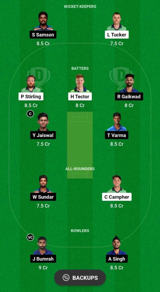 IRE vs IND Dream11 Prediction Today Match, Dream11 Team Today, Fantasy Cricket Tips, Playing XI, Pitch Report, Injury Update- India Tour of Ireland, 1st T20I 5 IND vs IRE Dream11 Prediction Fantasy Cricket Tips Dream11 Team India Tour of Ireland