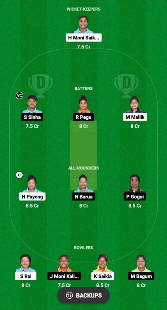 DV-W vs DD-W Dream11 Prediction Fantasy Cricket Tips Dream11 Team ACA Women's T20 Challenger Trophy 