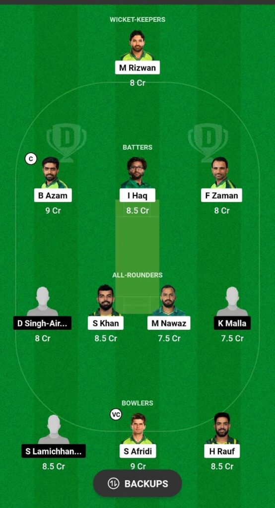 PAK vs NEP Dream11 Prediction Fantasy Cricket Tips Dream11 Team Asia Cup 2023 