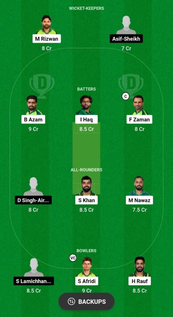 NEP vs PAK Dream11 Prediction Fantasy Cricket Tips Dream11 Team Asia Cup 2023 