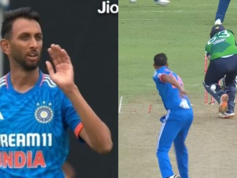 IND vs IRE: Watch - 'Aggressive' Prasidh Krishna Hits Andrew Balbirnie With His Throw In 2nd T20I