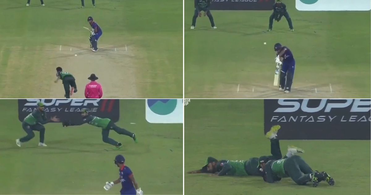 PAK vs NEP: Watch - Mohammad Rizwan Grabs A Wonderful Diving Catch To Send Back Sompal Kami In Asia Cup 2023