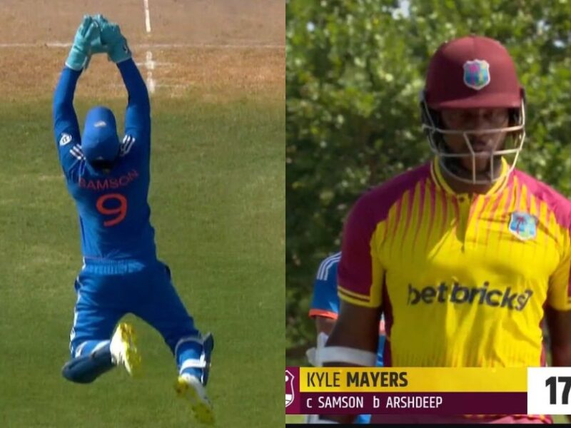 IND vs WI: Watch - Sanju Samson's Excellent Catch To Dismiss Dangerous Kyle Mayers In 4th T20I