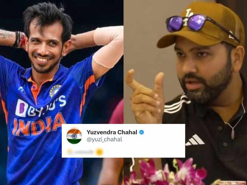 Yuzvendra Chahal and Rohit Sharma {PC: Twitter}