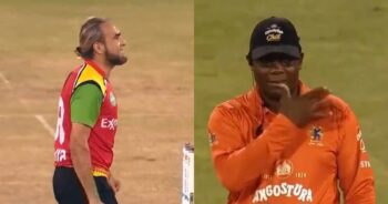 CPL 2023: Watch Umpire Does John Cena's "You Can't See Me" Gesture To Imram Tahir Apperal In Qualifier 1