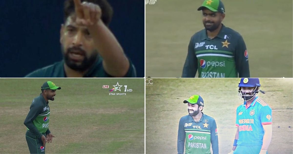 Ind Vs Pak Watch Babar Azam Scolds Haris Rauf As Pacer Insists Him To Take Drs After Ball