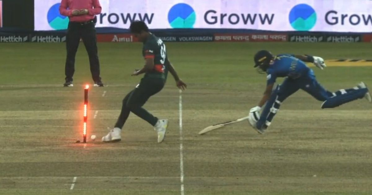 SL vs BAN: Watch – Hasan Mahmud Exhibits Brilliant Football Skills As He Runs Out Dunith Wellalage In Asia Cup 2023