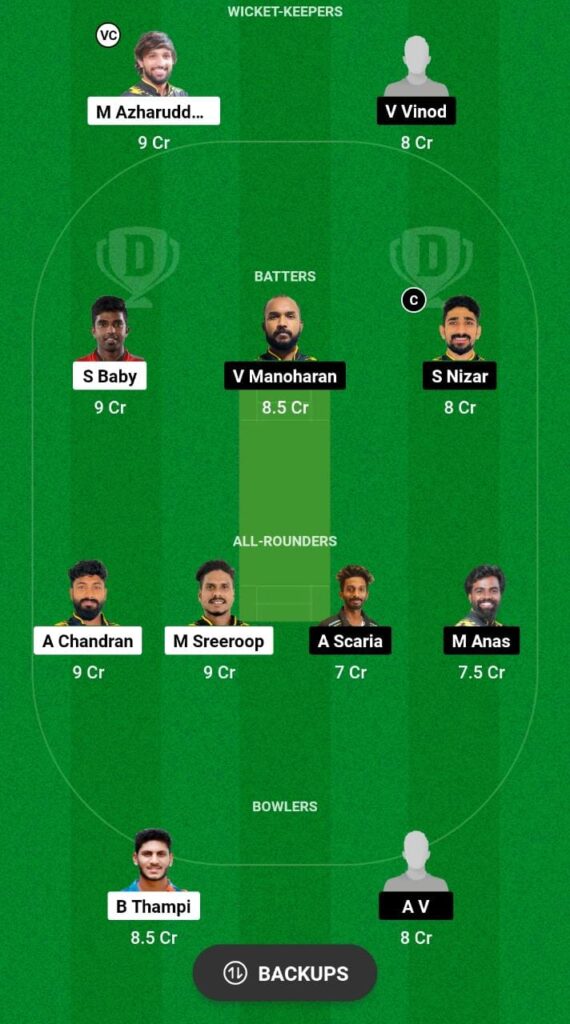 LIO vs EAG Dream11 Prediction Fantasy Cricket Tips Dream11 Team KCA Presidents Cup T20 
