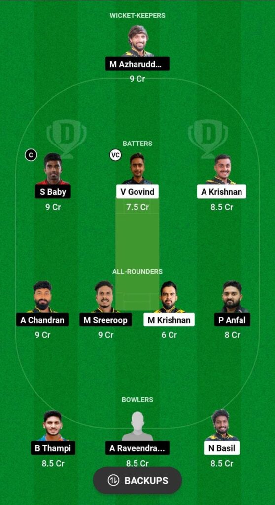 PAN vs LIO Dream11 Prediction Fantasy Cricket Tips Dream11 Team KCA Presidents Cup T20 