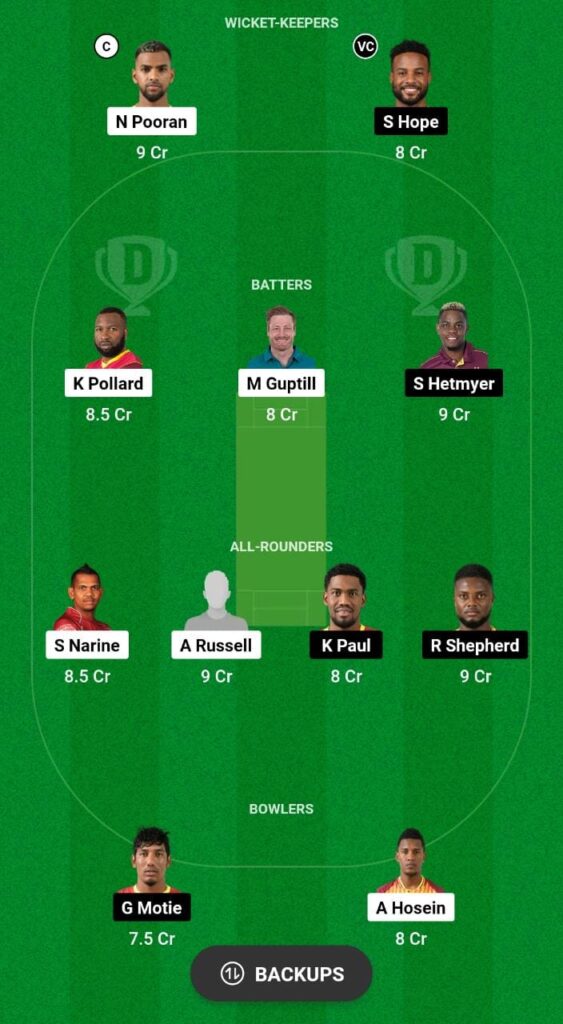 GUY vs TKR Dream11 Prediction Today Match, Dream11 Team Today, Fantasy Cricket Tips, Playing XI, Pitch Report, Injury Update- CPL T20 2023, Match 28 4 GUY vs TKR Dream11 Prediction Fantasy Cricket Tips Dream11 Team CPL T20
