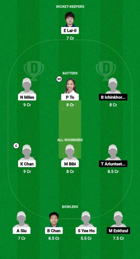 HK-W vs MGL-W Dream11 Prediction Fantasy Cricket Tips Dream11 Team Asian Games Women's T20I
