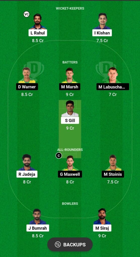 AUS vs IND Dream11 Prediction Fantasy Cricket Tips Dream11 Team Australia Tour of India 1st ODI