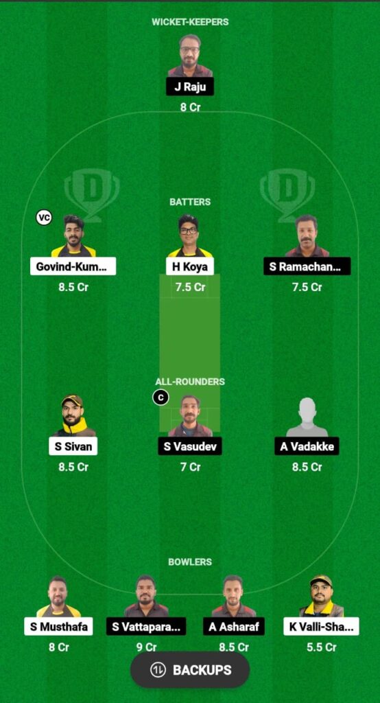 KRM vs GAT Dream11 Prediction Fantasy Cricket Tips Dream11 Team KCC T10 Challengers Cup