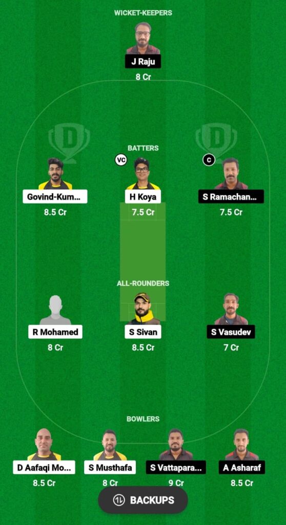 KRM vs GAT Dream11 Prediction Fantasy Cricket Tips Dream11 Team KCC T10 Challengers Cup