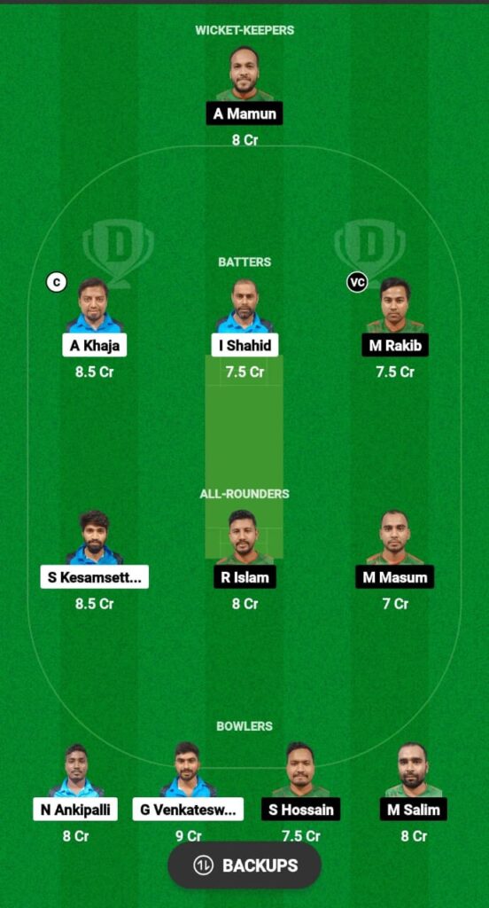 AII vs MBT Dream11 Prediction Fantasy Cricket Tips Dream11 Team Kuwait T10 Emerging