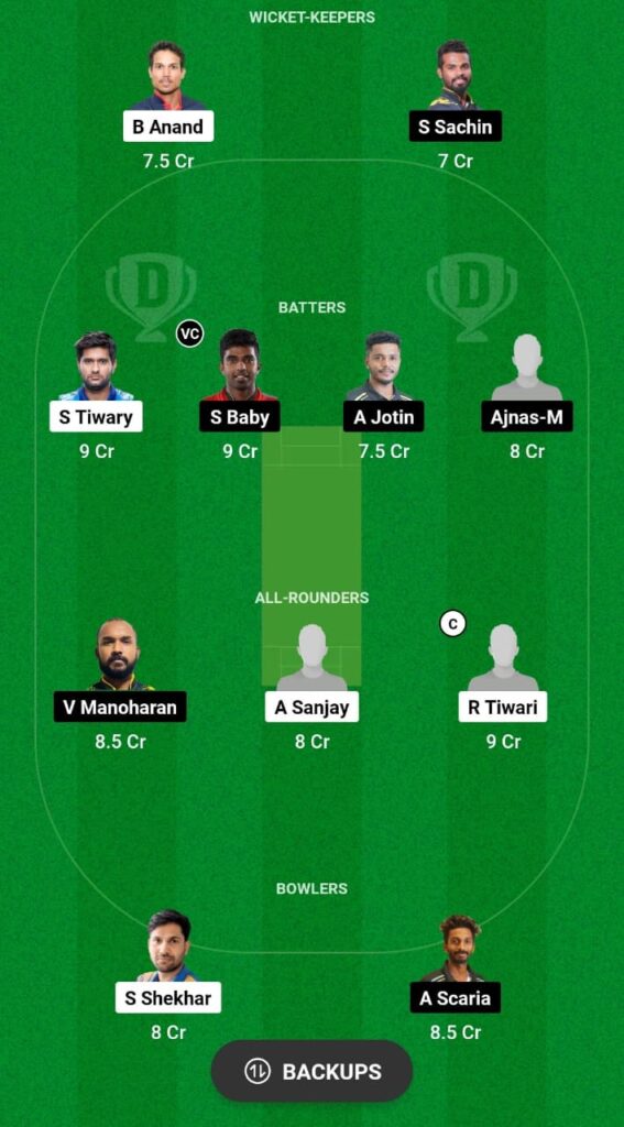 JHA vs KER Dream11 Prediction Fantasy Cricket Tips Dream11 Team Chattisgarh Men's T20