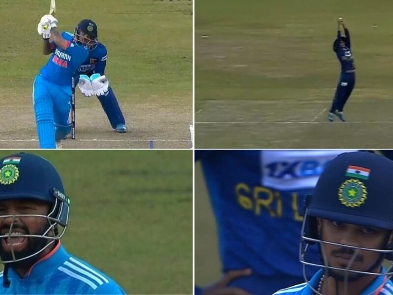 IND vs SL: Watch - Dunith Wellalage Takes A Screamer To Dismiss Ishan Kishan; Hardik Pandya Gets Furious At His Teammate
