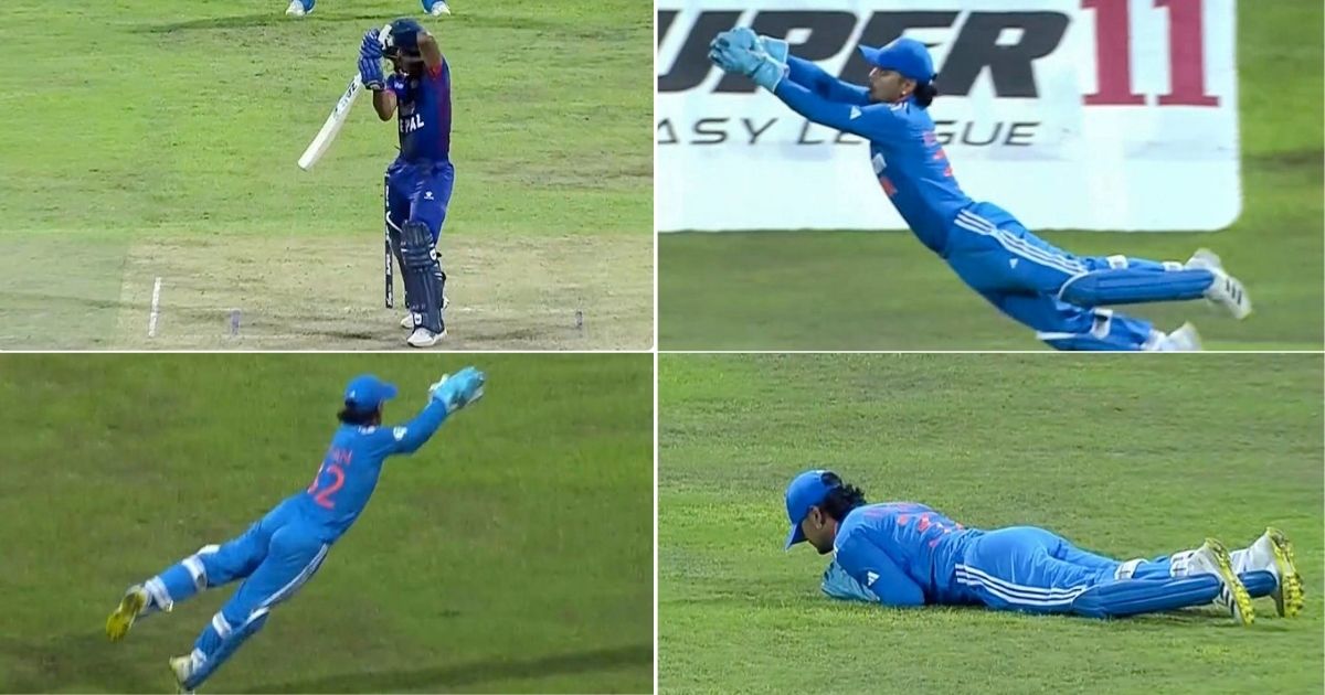 IND vs NEP: Watch - Ishan Kishan's Excellent Flying Catch To Dismiss Sompal Kami In Asia Cup 2023