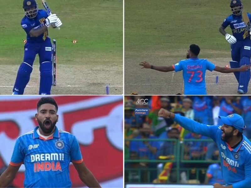 IND vs SL: Watch - Mohammed Siraj Rattles Kusal Mendis' Stumps To Pick His 6th Wicket In Asia Cup 2023 Final