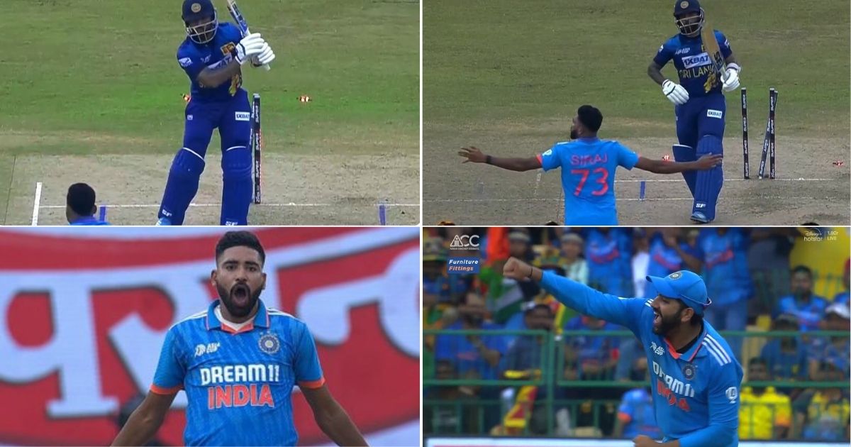IND vs SL: Watch - Mohammed Siraj Rattles Kusal Mendis' Stumps To Pick His 6th Wicket In Asia Cup 2023 Final
