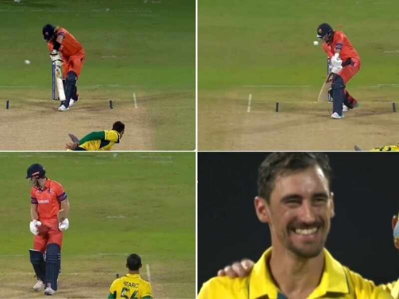 Watch: Mitchell Starc Takes Brilliant Hat-Trick, Removes Netherlands Batters On 0 In WC 2023 Warm-up Game
