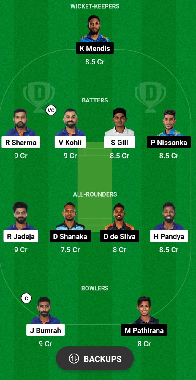 SL vs IND Dream11 Prediction Today Match Dream11 Team Today Fantasy Cricket Tips Asia Cup 2023 Final
