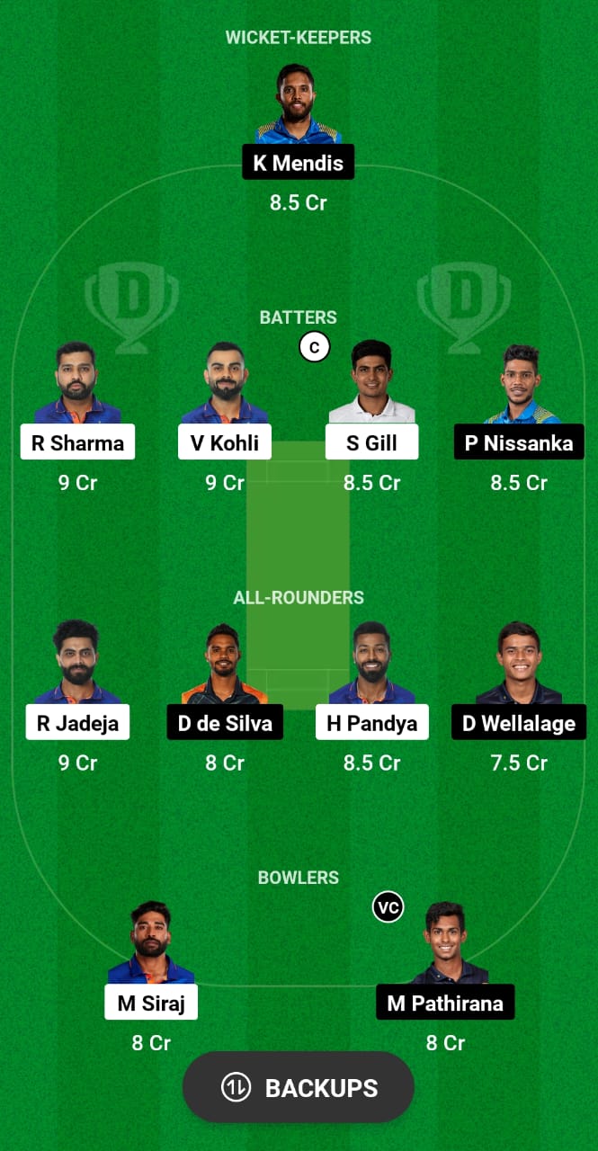 SL vs IND Dream11 Prediction Today Match Dream11 Team Today Fantasy Cricket Tips Asia Cup 2023 Final