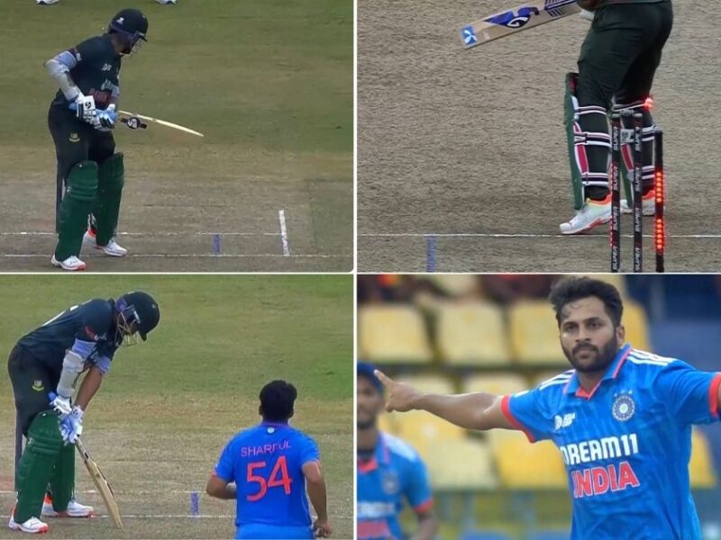Shardul Thakur cleans up Shakib Al Hasan