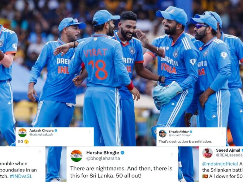 IND vs SL: "That's Destruction & Annihilation" - Fans React As India Bundle Out Sri Lanka For 50 In Asia Cup 2023 Final