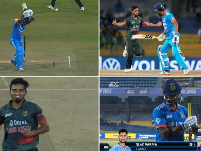 IND vs BAN: Brain-fade Moment For Tilak Varma As He Gets Castled After Miscalculated Leave On ODI Debut