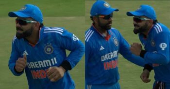 Watch: Virat Kohli's Funny Celebration After Taking A Brilliant Catch to Dismiss Alex Carey In Rajkot ODI