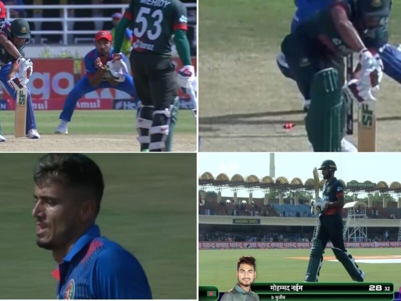BAN vs AFG: Watch - Mujeeb Ur Rahman Knocks Over Mohammad Naim With A Jaffa In Asia Cup 2023