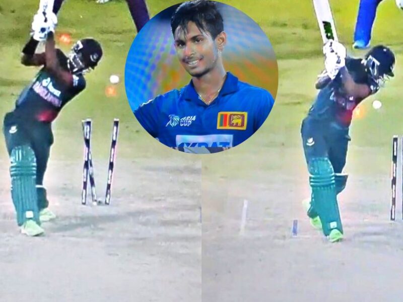 SL vs BAN: Watch - Matheesha Pathirana Castles Shoriful Islam And Nasum Ahmed To Win Game For Sri Lanka
