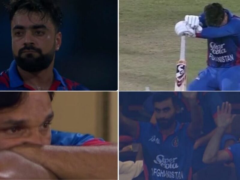 AFG vs SL: Watch - Rashid Khan Heartbroken, Afghanistan Players Shattered As Mujeeb Ur Rahman Gets Out And Sri Lanka Win Nail-biter